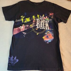 Cirque Du Soleil The Beatles Love Get Back Black Graphic Tshirt Size Medium